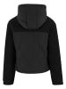 Urban Classics Urban Classics Ladies Sherpa Crinkle Nylon Mix Jacket in black/black