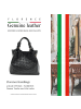 Florence Leder Handtasche, Umhängetasche Florence Tasche schwarz ca. 31cm