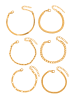 ENGELSINN Armband-Set Armketten 6-teilig in Gold