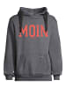 Salzhaut Hoodie HEFF - MOIN in Anthra-Neon Red