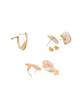 faina Women Earrings Set in gold rose silver