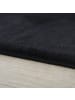 KADIMA DESIGN Teppich Kurzflor Uni-Look Polyester Wohnzimmer waschbar in Schwarz