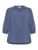 KAFFE curve Bluse langarm KCkamille Regular fit in Blue Indigo