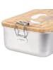 Lässig Lässig Brotdose Kinder - Edelstahl Lunchbox, Bamboo Happy Prints