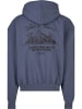 PEGADOR PEGADOR Zip-Kapuzenpullover in washed shadow blue
