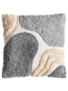 Beliani 3er-Set Dekokissen ALSTONIA in Beige/Grau/Weiß