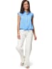 Zero  Bluse mit Bindeband in Ocean Blue