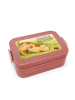 Mr. & Mrs. Panda Bento Box Hund Marienkäfer Design mit Spruch in Rot Pastell