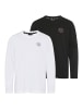 H.I.S. Langarmshirt in schwarz/weiß