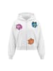 IZIA Women Hoodie in White