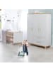 roba Babyzimmer Set Caro Lichtgrau/Goldeiche mit Bett, Kommode & Schrank