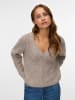 Vero Moda Strickpullover in Fossil