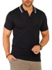 SOUL STAR Poloshirt - S2TALSI Basic Kurzarm Polo Hemd Feinstrick in Black