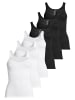 Conta Unterhemd / Top Modal in Weiß / schwarz