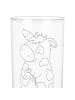 Mr. & Mrs. Panda Glas Kuh mit Spruch in Transparent