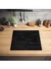 OnlyWow Herdabdeckplatte Holzoptik schwarz