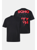 JP1880 Kurzarm T-Shirt in schwarz