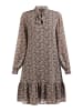 Albee Women Langarmkleid in Braun Mehrfarbig