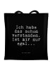 Mr. & Mrs. Panda Tasche Ich habe das schon... mit Spruch in Schwarz