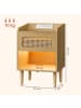 VASAGLE 2er-Set: Nachttisch Ellan in Beige - (B)40 x (H)60 x (T)35 cm