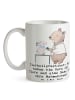 Mr. & Mrs. Panda Tasse Tierheilpraktiker Herz mit Spruch in Weiß