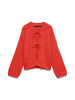 Vero Moda Strickjacke in Aurora Red