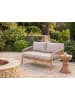 Beliani 5-tlg Gartensofa SUMBA in Braun/Beige