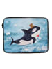 Mr. & Mrs. Panda Notebook Tasche Orca Zylinder ohne Spruch in Oceanblue