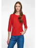 PETER HAHN 3/4 Arm-Pullover cotton in ROT