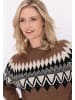 usha FESTIVAL Damen Pullover in Kamel Mehrfarbig