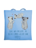 Mr. & Mrs. Panda Tote Bag Trennung von den Eltern mit Spruch in Sky Blue