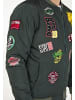 PLUS EIGHTEEN Herren Blouson Mit Patch-Details in Khaki