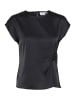SAINT TROPEZ Kurzarm-Bluse ZoviSZ Gerade Passform in Black