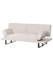 Beliani Schlafsofa YORK in Beige/Schwarz - (W) 190 x (H) 81 x (L) 89 cm