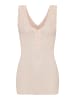 Seamless Basic Top Cotton Lacey in Rosie Beige