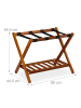 relaxdays Kofferständer Natur - (B)66x (H)54,5 x (T)44,5 cm