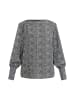 DreiMaster Klassik Damen Blusenshirt in Schwarz Weiss