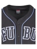 FUBU Mesh Tees in black/lightblue