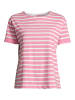 Salzhaut Rundhals T-Shirt für Damen in rosa