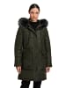 Betty Barclay Steppjacke mit Kapuze in Dunkelgrün