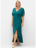 sheego Jerseykleid in petrol