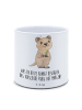 Mr. & Mrs. Panda XL Blumentopf Quokka Happy mit Spruch in Weiß