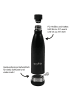 Stoneline Trinkflasche 500 ml | Edelstahl in Schwarz