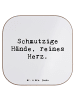 Mr. & Mrs. Panda Untersetzer Reines Herz Kind mit Spruch in Weiß