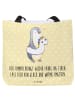 Mr. & Mrs. Panda Tote Bag Sommerfarben mit Spruch in Gelb Pastell