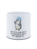 Mr. & Mrs. Panda XL Blumentopf Pinguin Duschen mit Spruch in Weiß