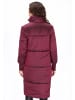 faina Women Coat in burgundy