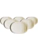 6er Set Servierplatten Trio in Creme 30 x 20 cm
