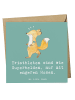 Mr. & Mrs. Panda Einladungskarte Triathlon Superheld mit Spruch in Meeresbrise