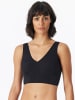 Schiesser Bustier Lasercut Invisible Soft in Black